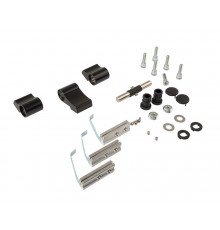 Петля двер. втулочн. ELEMENTIS, 3-х секционная, м/о 63, креп. на хол. профиль, черн. мат. RAL9005S