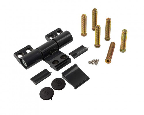 Петля двер. втулочн. ELEMENTIS, 3-х секционная, м/о 63, креп. на тепл. профиль, антрацит 7016