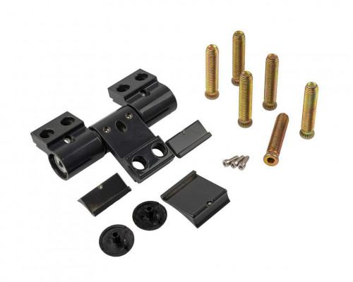 Петля двер. втулочн. ELEMENTIS, 3-х секционная, м/о 63, креп. на тепл. профиль, антрацит 7016