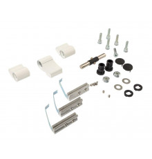 Петля двер. втулочн. ELEMENTIS, 3-х секционная, м/о 63, креп. на тепл. профиль, белая RAL9016