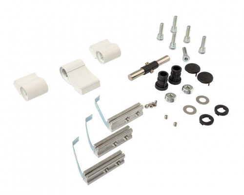 Петля двер. втулочн. ELEMENTIS, 3-х секционная, м/о 63, креп. на тепл. профиль, белая RAL9016