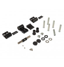 Петля двер. втулочн. ELEMENTIS, 3-х секционная, м/о 63, креп. на тепл. профиль, черн. мат. RAL9005S