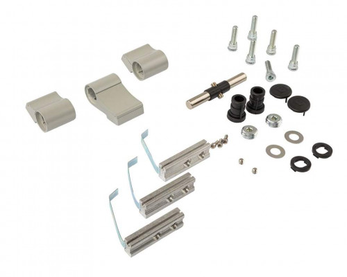 Петля двер. втулочн. ELEMENTIS, 3-х секционная, м/о 63, креп. на тепл. профиль, серебр. RAL9006