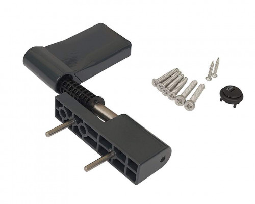 Петля дверная ELEMENTIS серия IQ-Plus 16-19 мм, Антрацит RAL7016 1 ком. Петля дверная ELEMENTIS серия IQ-Plus 16-19 мм, Антрацит RAL7016 1 ком.