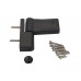 Петля дверная ELEMENTIS серия IQ-Plus 16-19 мм, Антрацит RAL7016 1 ком.