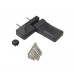 Петля дверная ELEMENTIS серия IQ-Plus 19-22 мм, Антрацит RAL7016 1 ком.