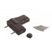 Петля дверная ELEMENTIS серия IQ Mini 16-19 мм, Коричневый RAL8019 1 ком.