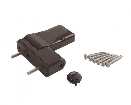 Петля дверная ELEMENTIS серия IQ Mini 16-19 мм, Коричневый RAL8019 1 ком.