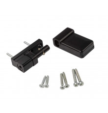 Петля дверная Elementis K-S (15-20 мм), на 100кг., Черный, RAL9005