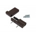 Петля дверная Elementis K-V (15-20 мм), на 120кг., Коричневый, RAL8019 1 шт.