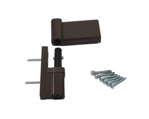Петля дверная Elementis K-V (15-20 мм), на 120кг., Коричневый, RAL8019 1 шт. Петля дверная Elementis K-V (15-20 мм), на 120кг., Коричневый, RAL8019 1 шт.