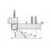 Петля дверная Maxbar PS 27 (17-20,5/105-42) RAL 8077 Коричневый RAL8077 1 шт.