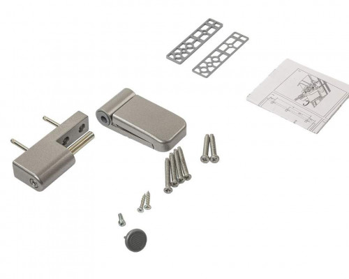 Петля дверная на 160 кг, наплав 17-21,  E.Grey серый