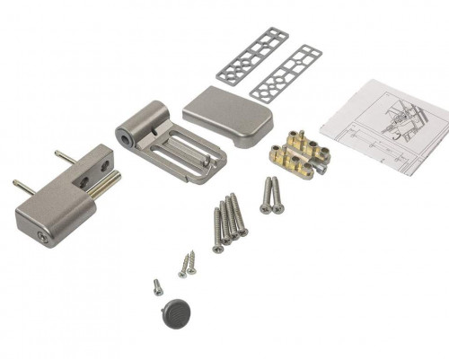 Петля дверная на 160 кг, наплав 17-21,  E.Grey серый