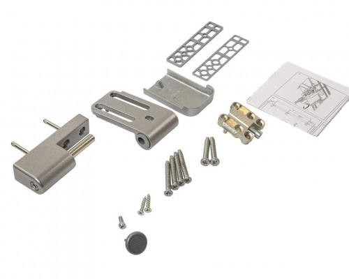 Петля дверная на 160 кг, наплав 17-21,  E.Grey серый