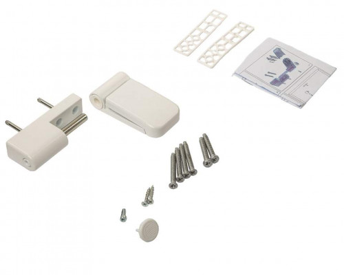 Петля дверная на 160 кг, наплав 17-21,  RAL9016 белый