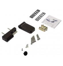 Петля дверная регулируемая, наплав 17-21 на 160 кг,  RAL 9005Mat