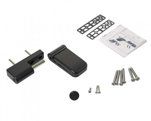 Петля дверная на 160кг, наплав 17-21,  RAL7016 антрацит