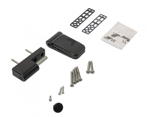 Петля дверная на 160кг, наплав 17-21,  RAL7016 антрацит