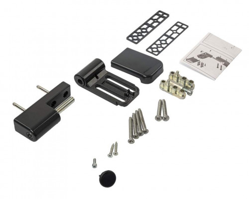 Петля дверная на 160кг, наплав 17-21,  RAL7016 антрацит