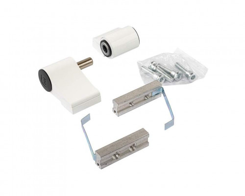 Петля двер. подшип. ELEMENTIS new, 2-х секционная, м/о 67, креп. на хол. профиль, белая RAL9016 1 шт.