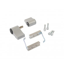 Петля двер. подшип. ELEMENTIS new, 2-х секционная, м/о 67, креп. на хол. профиль, серебр. RAL9006 1 шт.