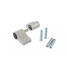 Петля двер. подшип. ELEMENTIS new, 2-х секционная, м/о 67, креп. на тепл. профиль, серебр. RAL9006 1 шт.