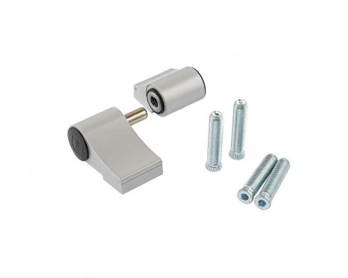 Петля двер. подшип. ELEMENTIS new, 2-х секционная, м/о 67, креп. на тепл. профиль, серебр. RAL9006 1 шт.