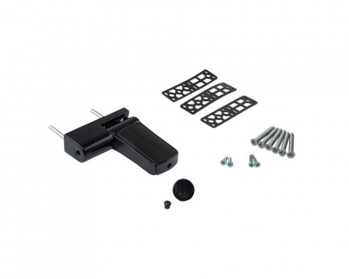 Петля дверная регулируемая 3-D 90мм (14-19.5 мм) на 90 кг, черная RAL9005 1 шт.