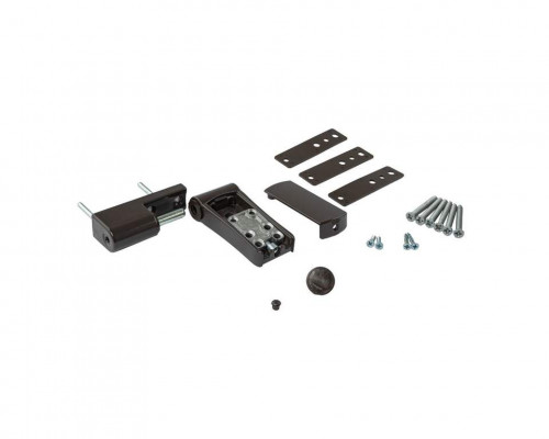 Петля дверная регулируемая Elementis 3-D 105 мм (14-19,5 мм) на 120 кг, корич. RAL8019 Петля дверная регулируемая Elementis 3-D 105 мм (14-19,5 мм) на 120 кг, корич. RAL8019