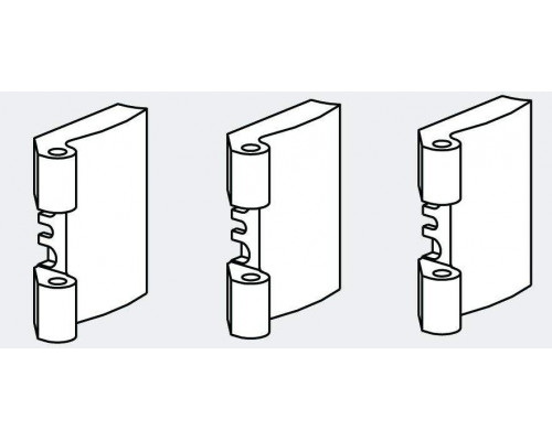 Петля на створке 40мм FOLD /3 шт./, сред. бронза R05.3