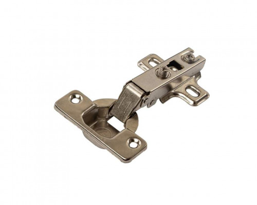 Петля накладная Slide-On без доводчика, 52гр, с монтажной планкой h=0мм в сборе, под саморез, 48*6мм, 35мм чашка