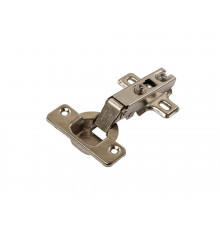 Петля накладная Slide-On без доводчика, 52гр, с монтажной планкой h=0мм в сборе, под саморез, 48*6мм, 35мм чашка