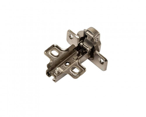 Петля накладная Slide-On без доводчика, 52гр, с монтажной планкой h=0мм в сборе, под саморез, 48*6мм, 35мм чашка