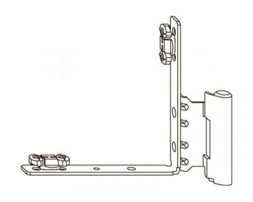 Петля нижняя створочная фальцевая ALU/18-9 правый