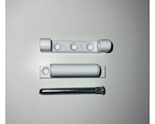 Петля оконная 75 мм белый RAL9016  3 части.