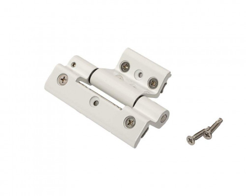 Петля поворотная оконная, Европаз, бел., Европаз V.01, V.02, (петля + 2 самореза)