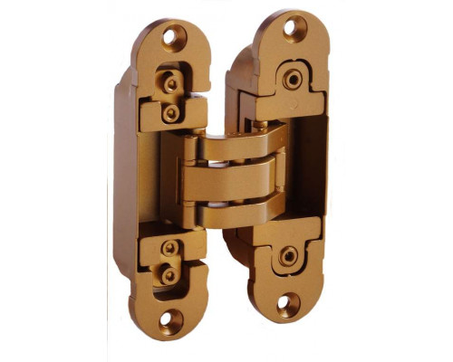 Петля скрытая, 3D, универсальная, 120x30 мм, 60 кг, цамак, специальная бронза