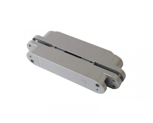 Петля скрытая, 3D, универсальная, 190x31 мм, 120 кг, цамак/алюминий, серебро матовое