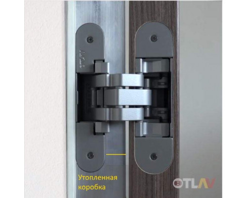 Петля скрытая для компланарных дверей, универсальная, 3D, 130x32/25 мм, 60 кг, цамак и алюминий, с 4 накладками и 4 винтами для крепления накладок, черный матовый 1 шт. Петля скрытая для компланарных дверей, универсальная, 3D, 130x32/25 мм, 60 кг, цамак и алюминий, с 4 накладками и 4 винтами для крепления накладок, черный матовый 1 шт.