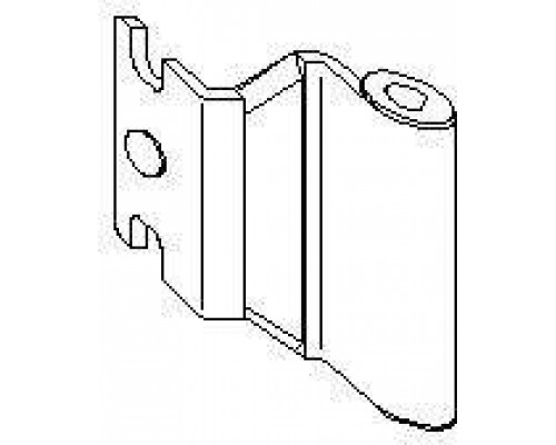 Петля угловая верхняя пассивированная 12/20-10