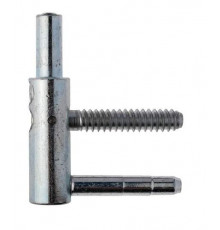 Петля ввертная, 4-штыревая, 3D, рамная часть, диаметр 14 мм, сталь, оцинкованный 1 шт.