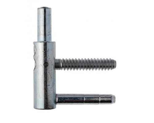 Петля ввертная, 4-штыревая, 3D, рамная часть, диаметр 14 мм, сталь, оцинкованный 1 шт.