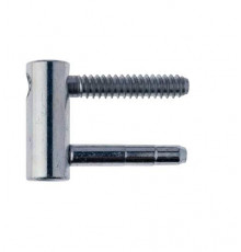 Петля ввертная, 4-штыревая, 3D, створочная часть, диаметр 14 мм, сталь, оцинкованный 1 шт.