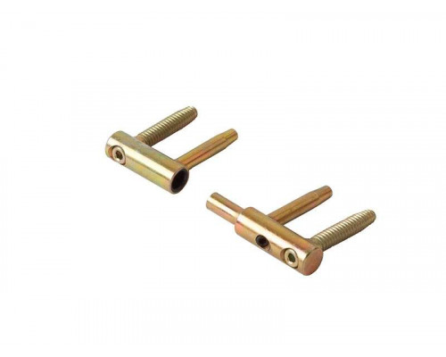 Петля ввертная, ELEMENTIS, 4-штыревая, 3D, диаметр 14 мм, сталь, бихромат