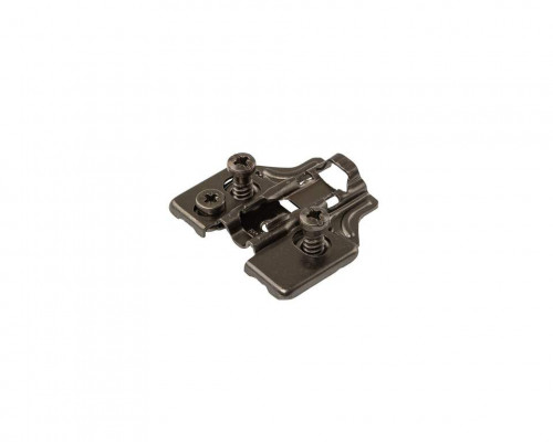 Планка монтажная 3D для петель Firmax Smartline Clip On BLACK,Soft-Close, H=2, крестовая с регулировкой по высоте, под евровинт