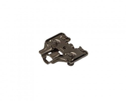 Планка монтажная 3D для петель Firmax Smartline Clip On BLACK,Soft-Close, H=2, крестовая с регулировкой по высоте, под евровинт