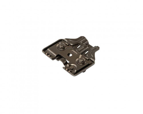 Планка монтажная 3D для петель Firmax Smartline Clip On BLACK, Soft-Close, H=0, крестовая с регулировкой по высоте, под евровинт Планка монтажная 3D для петель Firmax Smartline Clip On BLACK, Soft-Close, H=0, крестовая с регулировкой по высоте, под евровинт