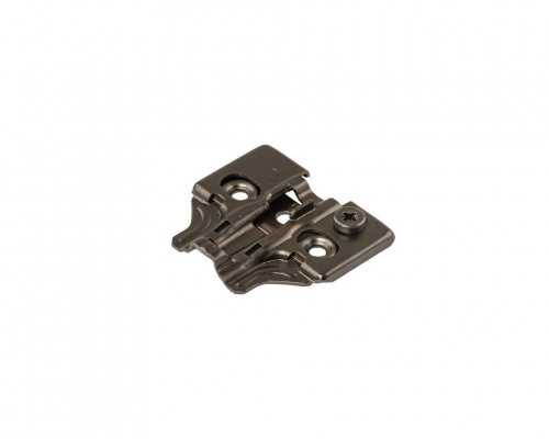 Планка монтажная 3D для петель Firmax Smartline Clip On BLACK, Soft-Close, H=0, крестовая с регулировкой по высоте, под саморез Планка монтажная 3D для петель Firmax Smartline Clip On BLACK, Soft-Close, H=0, крестовая с регулировкой по высоте, под саморез