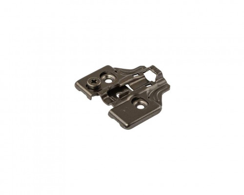 Планка монтажная 3D для петель Firmax Smartline Clip On BLACK, Soft-Close, H=0, крестовая с регулировкой по высоте, под саморез Планка монтажная 3D для петель Firmax Smartline Clip On BLACK, Soft-Close, H=0, крестовая с регулировкой по высоте, под саморез
